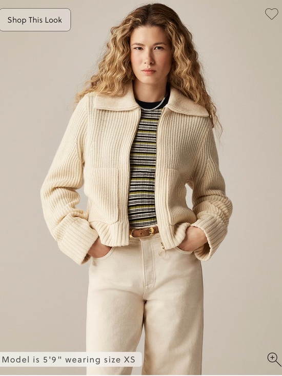 J. Crew Sweaters - J.Crew Collared full-zip sweater in merino wool